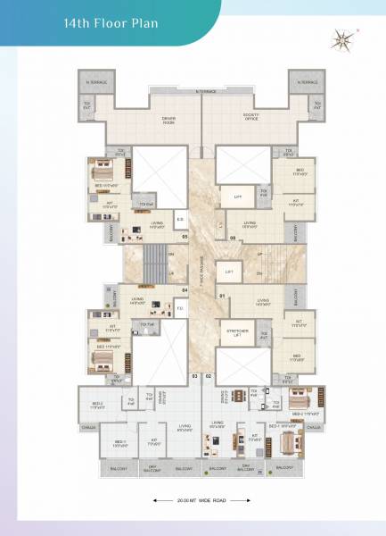  shree-krishna-residency Shree Krishna Residency Cluster Plan