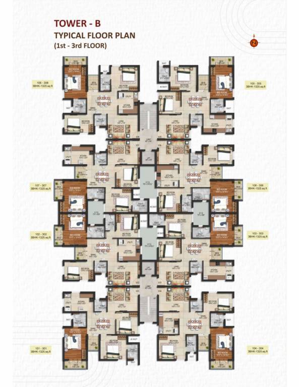  kalpavriksha Tower B Cluster Plan