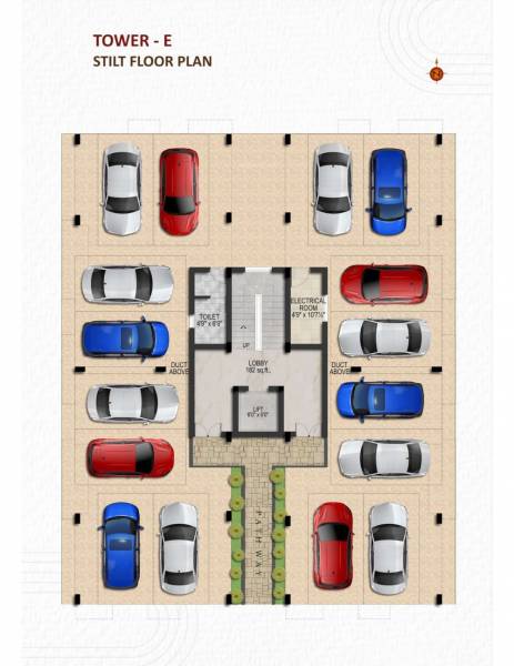  kalpavriksha Tower E Cluster Plan