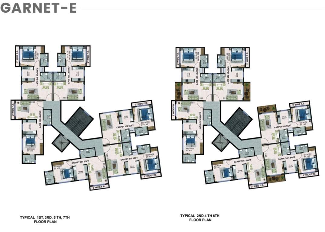  the green sapphirre The Green Sapphirre Wing 1 Cluster Plan