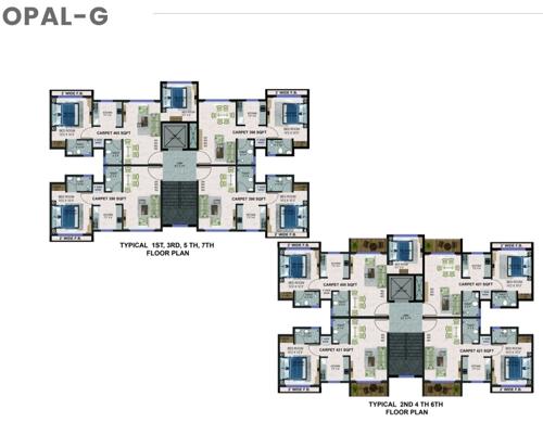  the-green-sapphirre The Green Sapphirre Wing 1 Cluster Plan