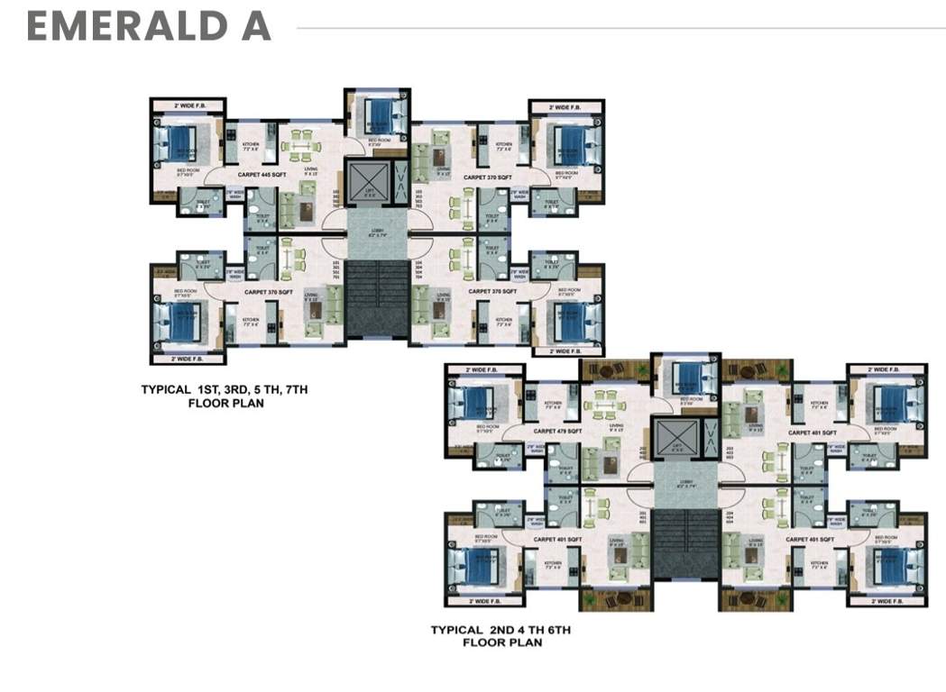  the green sapphirre The Green Sapphirre Wing 1 Cluster Plan