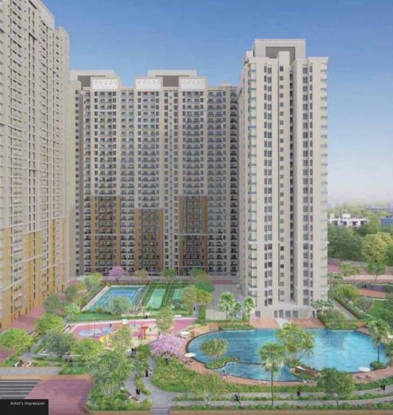 Elevation main of Dosti Olive Dosti West County