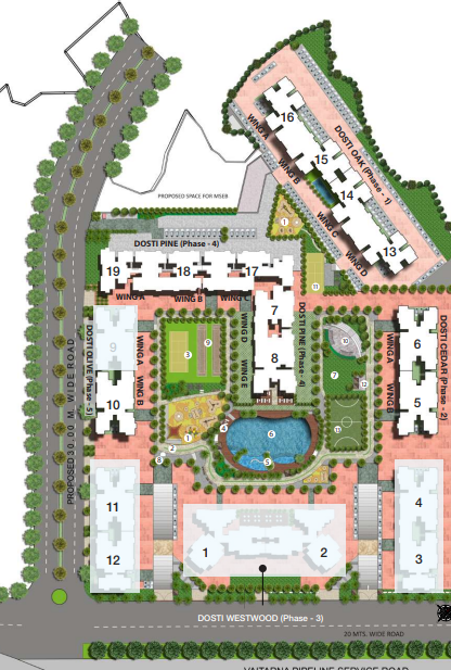 dosti olive dosti west county Master Plan