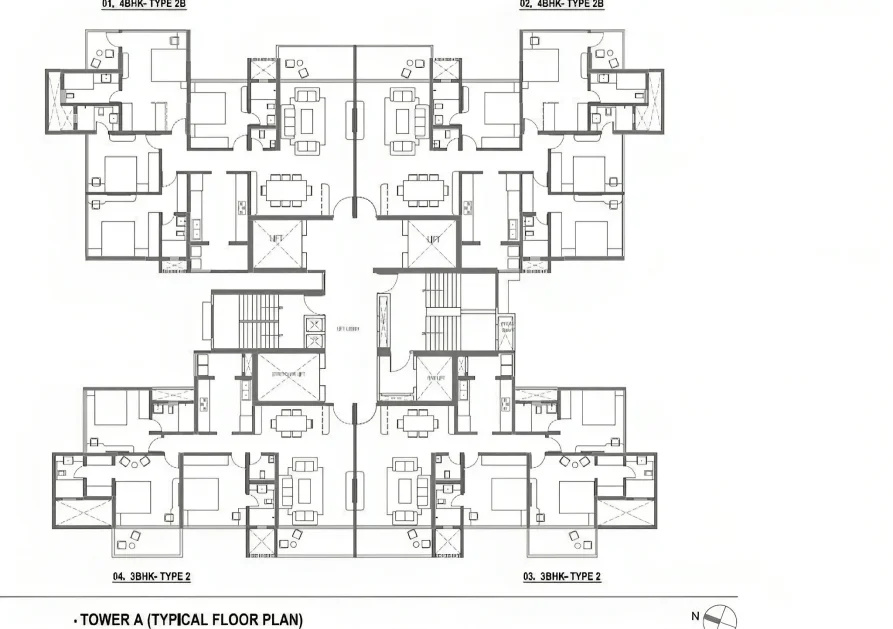  24k manor tower b Tower B Cluster Plan
