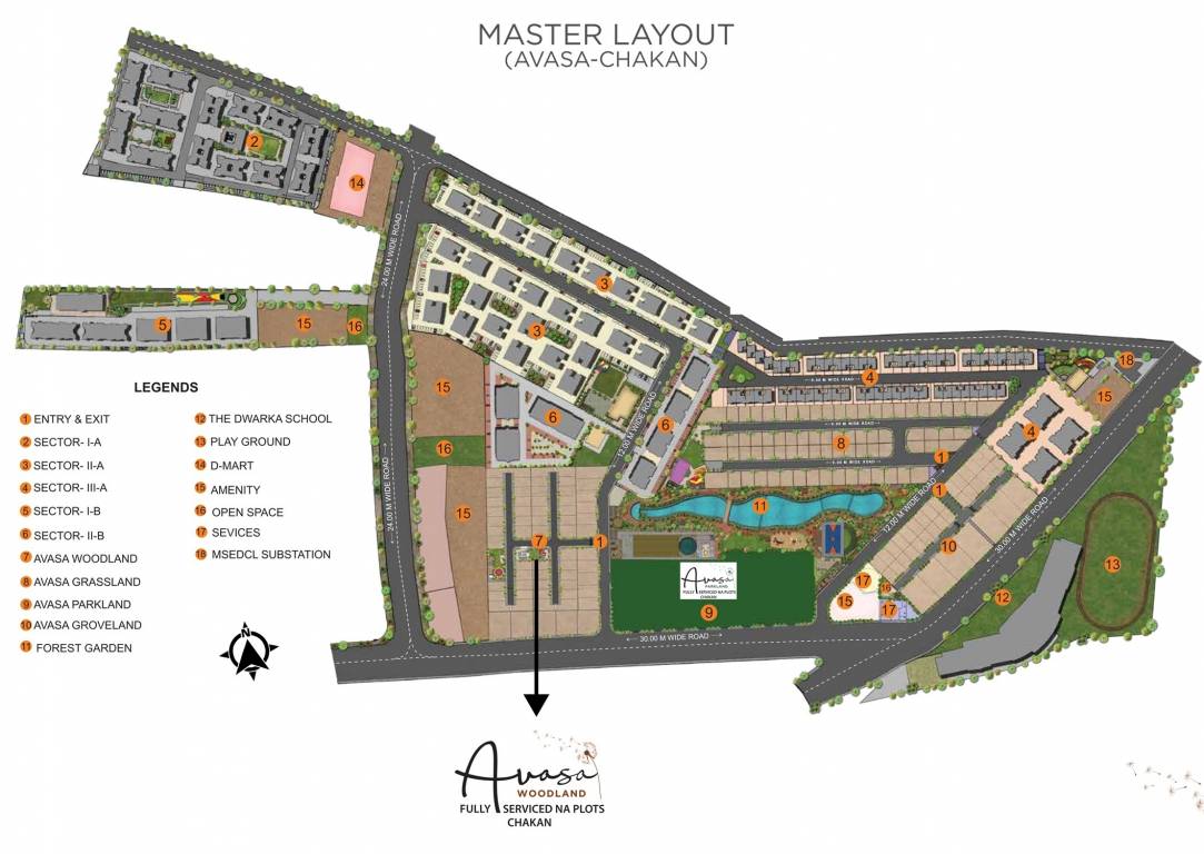  avasa woodland Master Plan