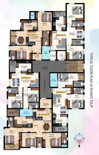  tulip Tulip Cluster Plan from 1st to 5th Floor