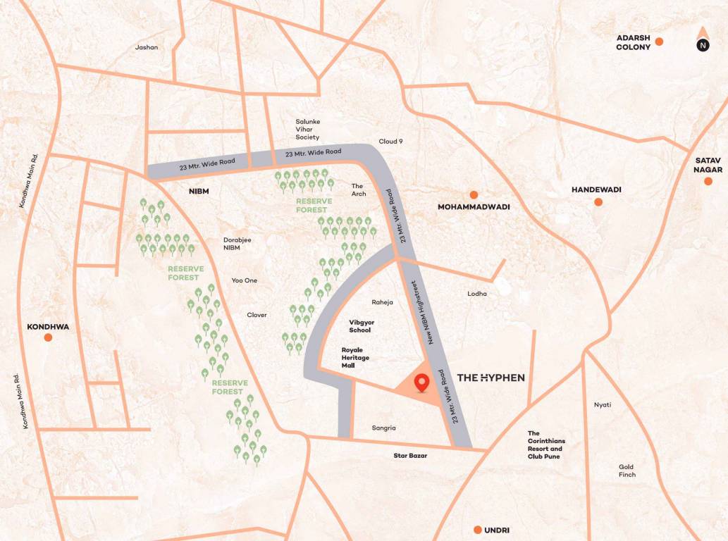  the hyphen Location Plan
