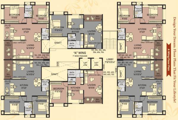  amrapali Wing A Cluster Plan