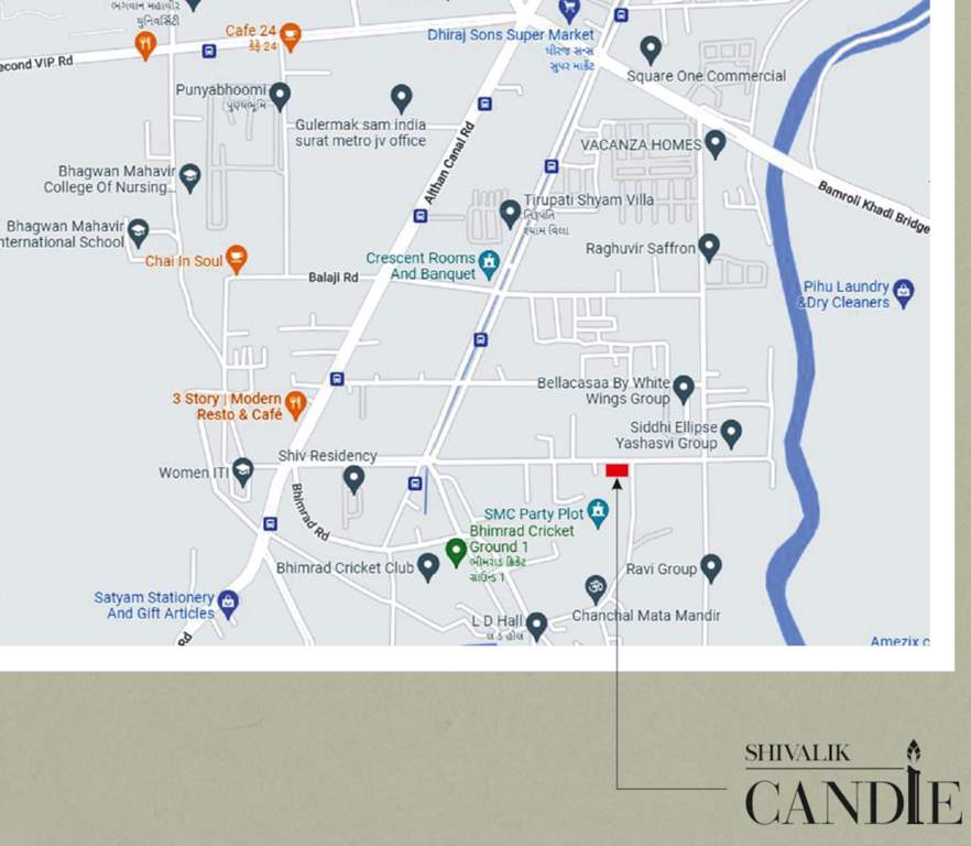  shivalik candle Location Plan