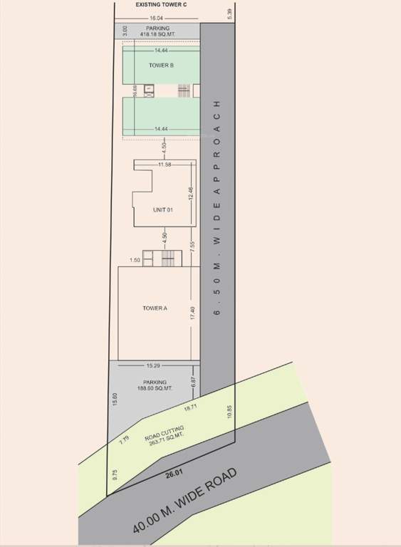  sai aastha residency tower b Layout Plan