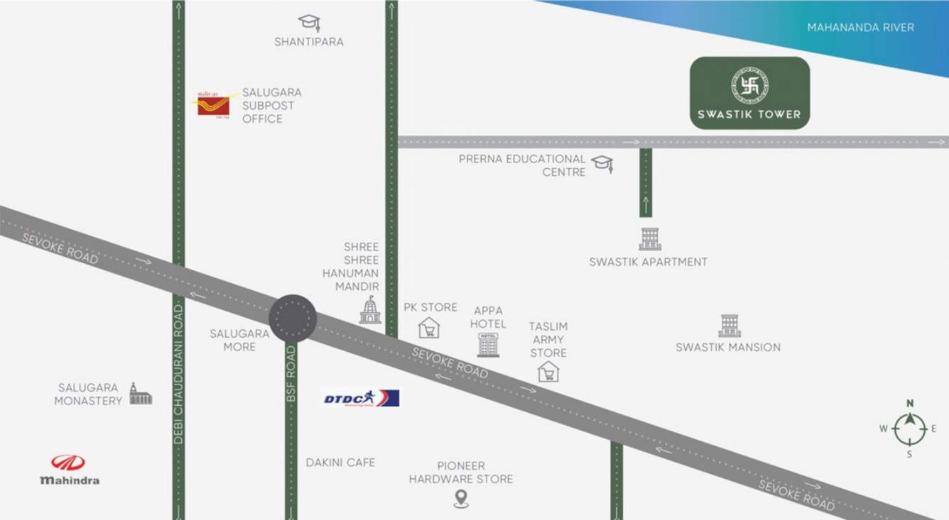  swastik tower Location Plan