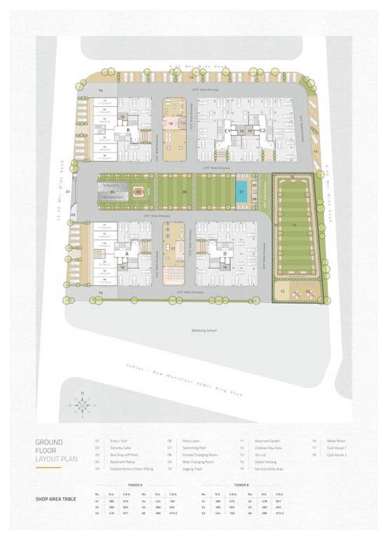  oakwoods Tower 1 Cluster Plan