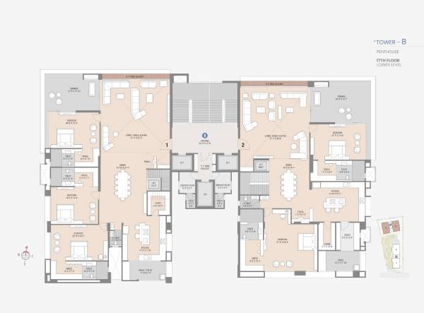  skyteria Block B Cluster Plan for 17th Floor
