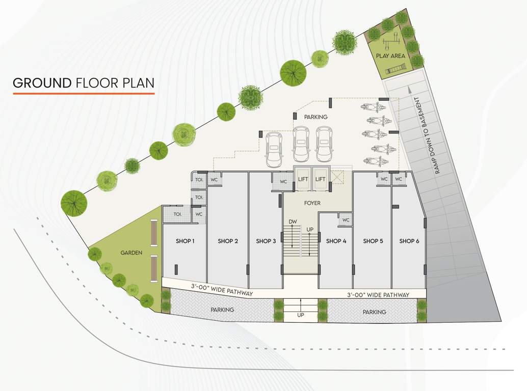  radhe daxesh Radhe Daxesh Cluster Plan For Ground Floor