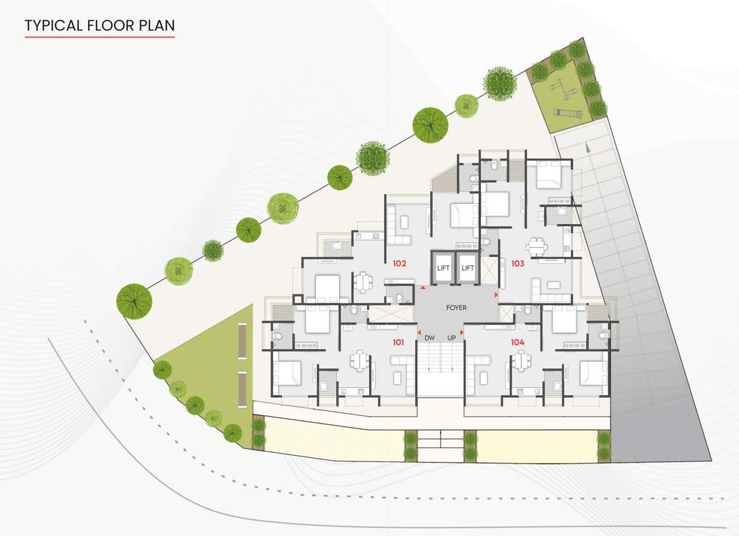  radhe daxesh Radhe Daxesh Typical Cluster Plan