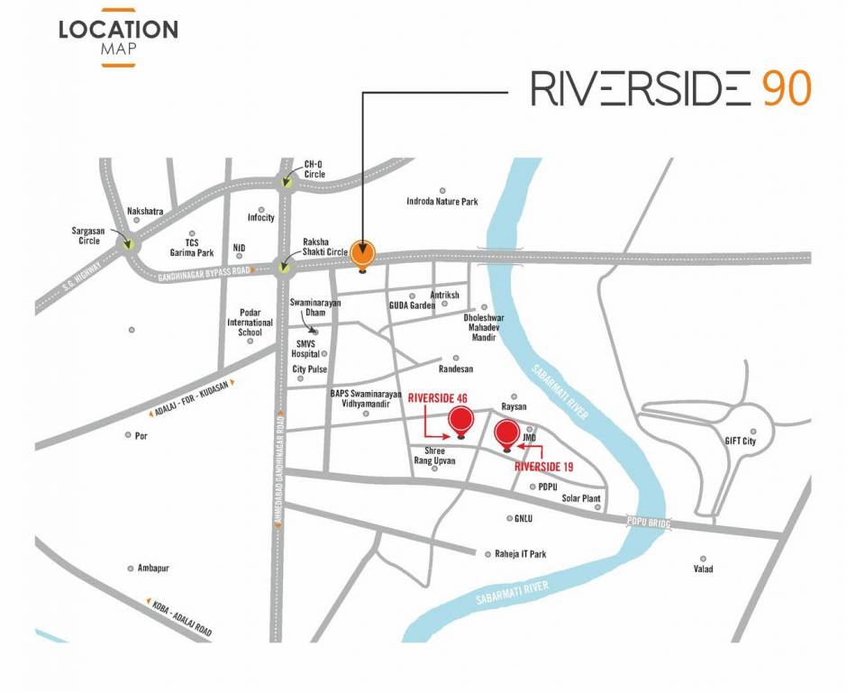  riverside 90 Location Plan