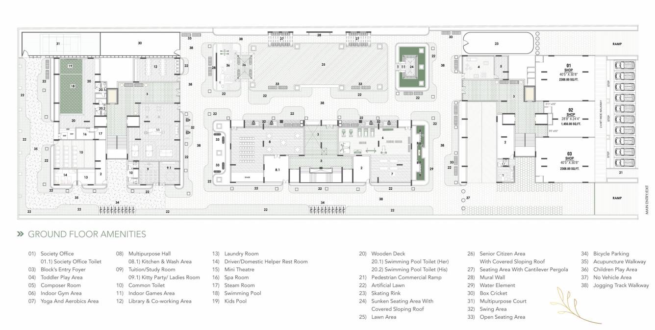  the gate 2 A Cluster Plan For Ground Floor