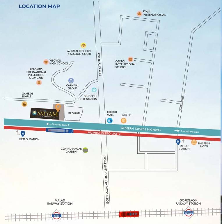 je and vee shree satyam Location Plan