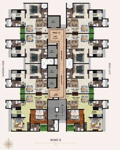  solitaire Solitaire Cluster Plan for Typical Floor