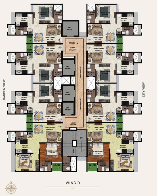  solitaire Solitaire Cluster Plan for Typical Floor