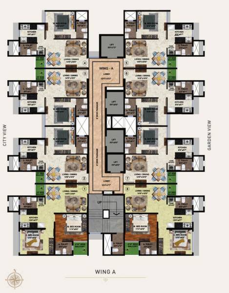  solitaire Solitaire Cluster Plan for Typical Floor