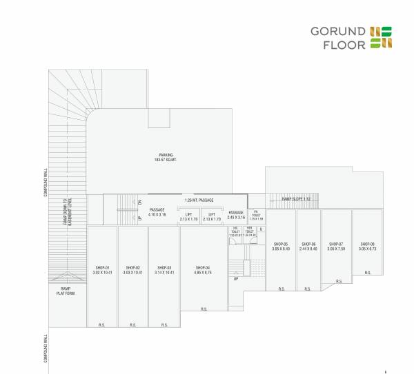 Tower A Cluster Plan For Ground Floor heights Tower A Cluster Plan For Ground Floor