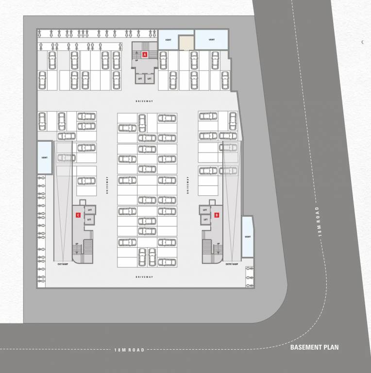  heights A Basement Cluster Plan