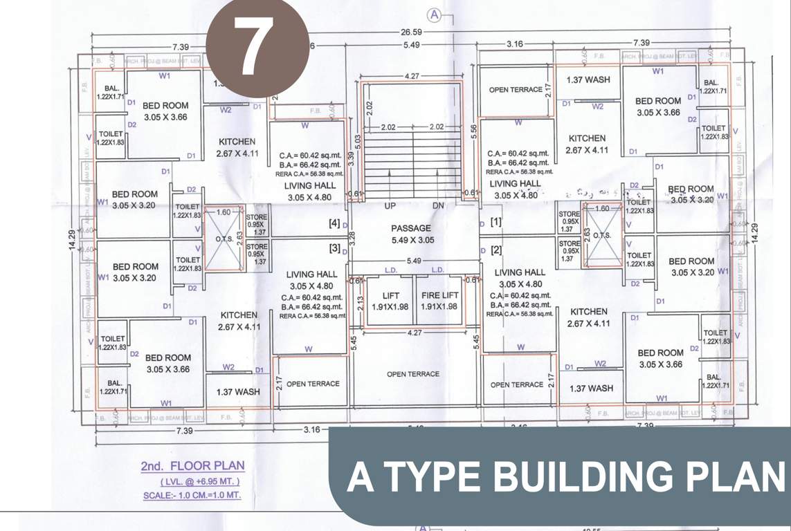  srushti A Cluster Plan For 2nd Floor