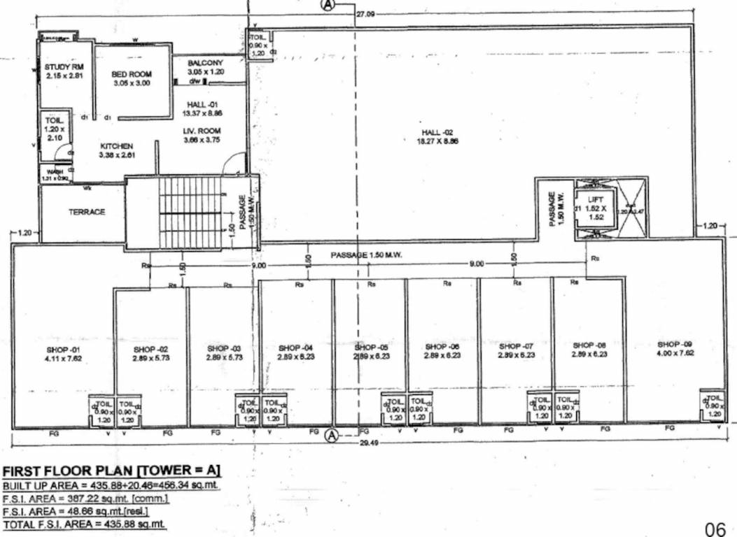  abvaa avenue A Ground Cluster Plan