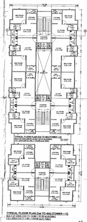  abvaa avenue C Cluster Plan From 1st To 4th Floor