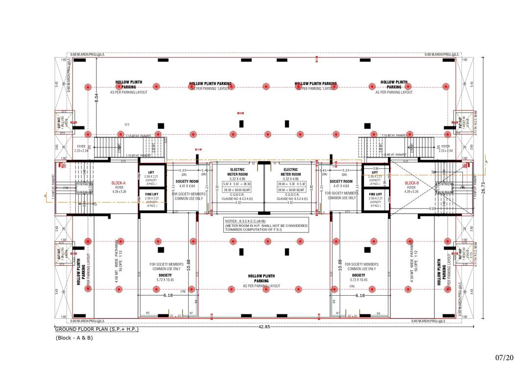  anantara alora Block A And Block B Cluster Plan for ground Floor