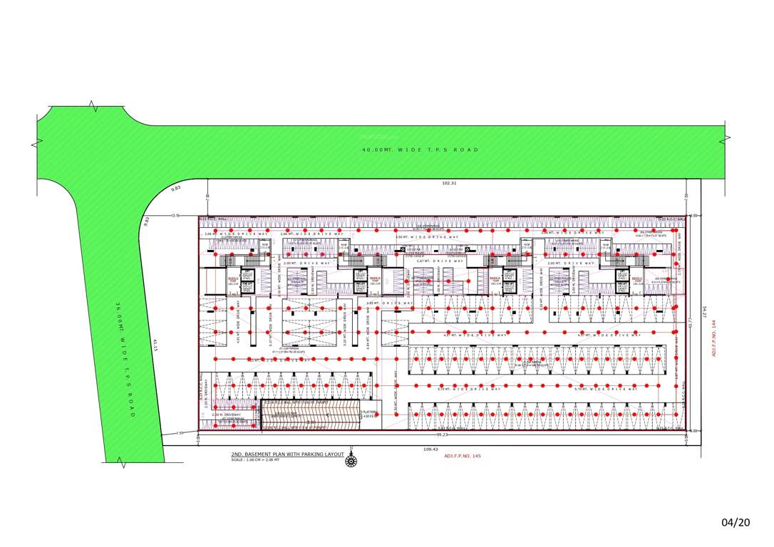  anantara alora Block A To Block D 1 Basement Cluster Plan