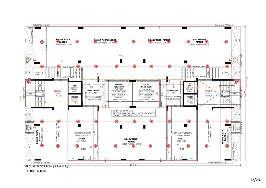  anantara alora Block C And Block D Cluster Plan for ground Floor