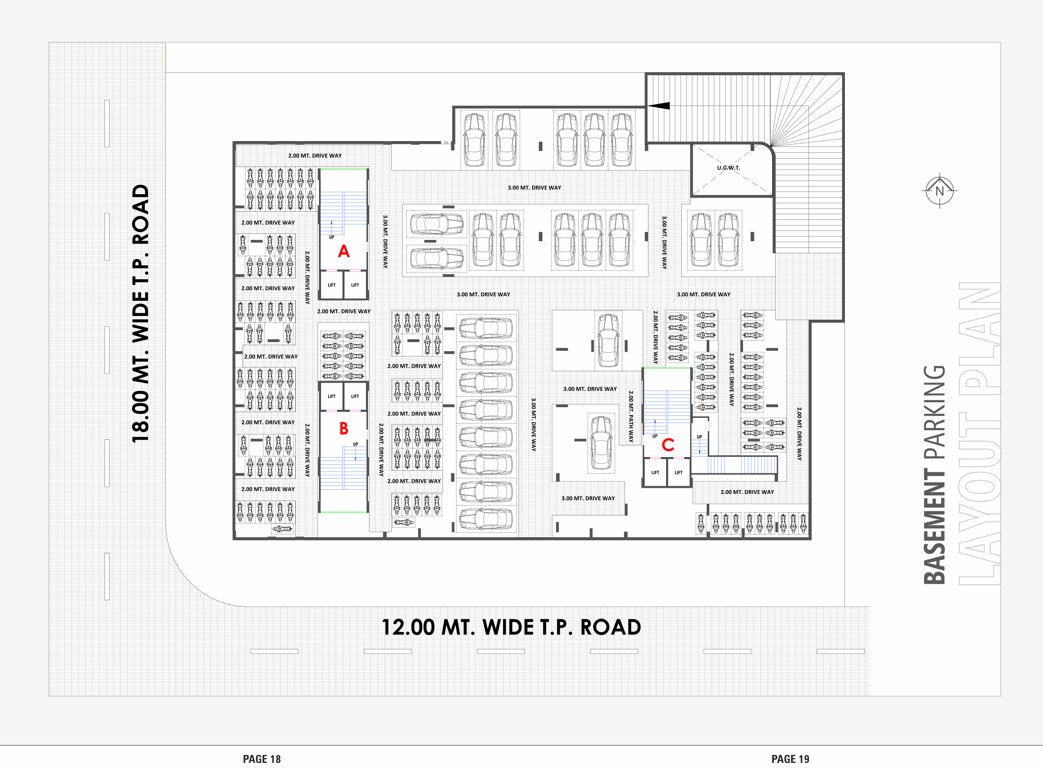  shreedhar dream A + C Basement Cluster Plan