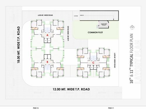  shreedhar-dream A + C Cluster Plan From 10th To 11th Floor