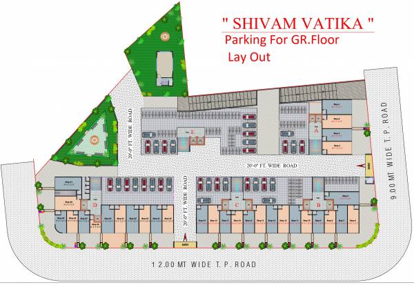  vatika A To E Parking Cluster Plan