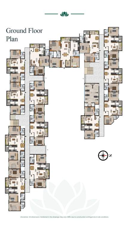  tranquil Tapovan Estate Part A And Part B Cluster Plan for ground Floor