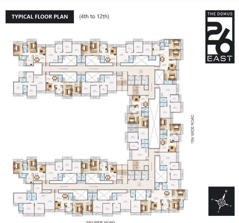  the domus 26 east Wing A Cluster Plan