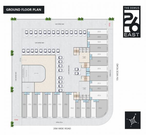  the-domus-26-east Wing A Cluster Plan