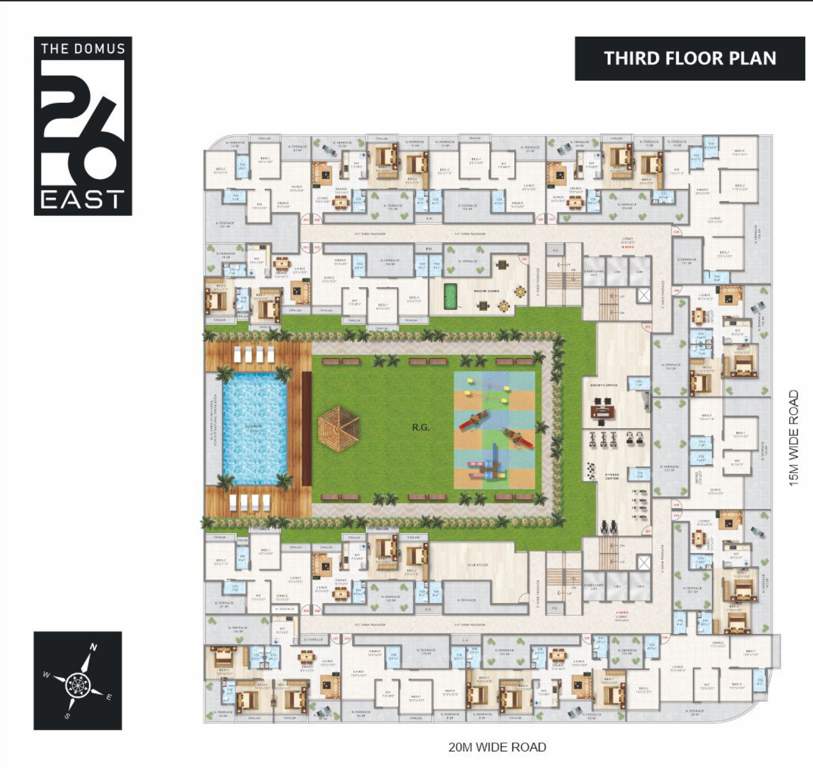  the domus 26 east Wing A Cluster Plan