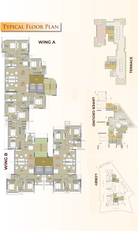  ganesh chhaya chsl Wing A, B Typical Cluster Plan