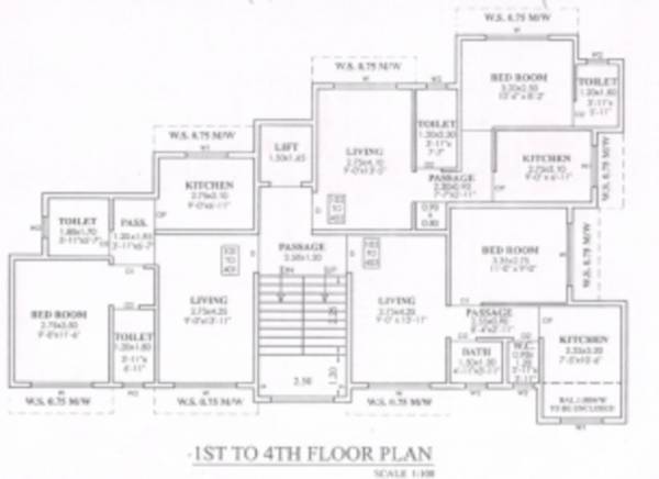  sitabai-apartment Sitabai Apartment Cluster Plan