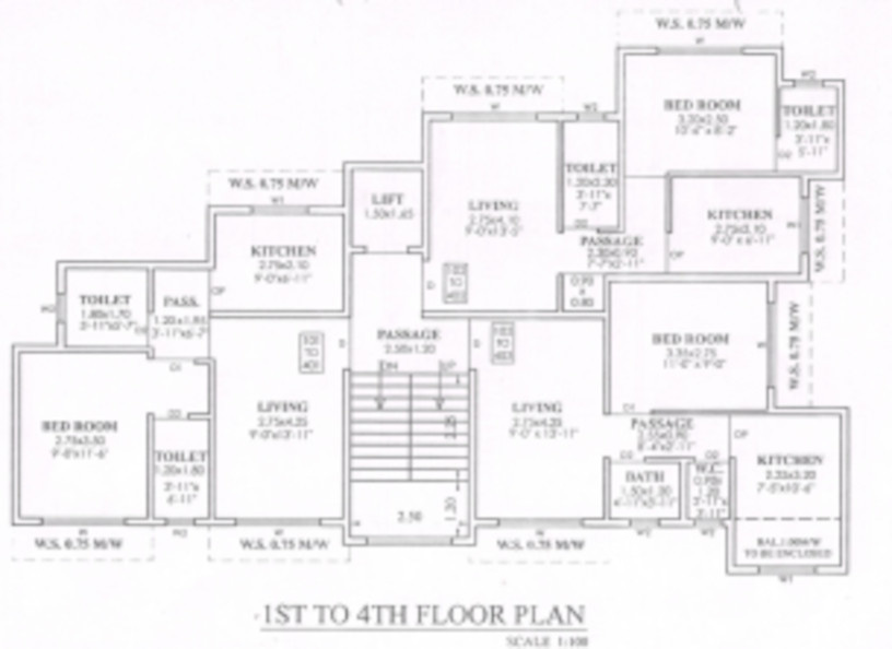  sitabai apartment Sitabai Apartment Cluster Plan
