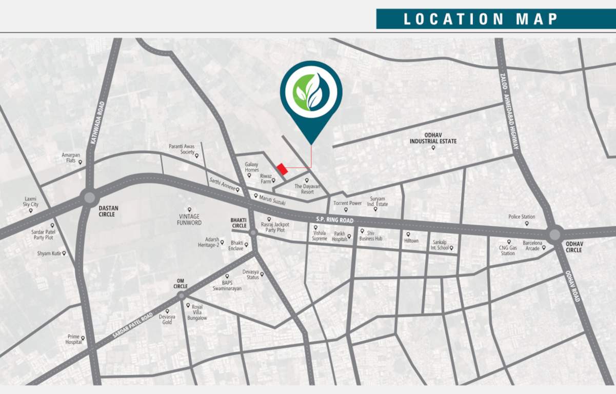  sarva residency Location Plan