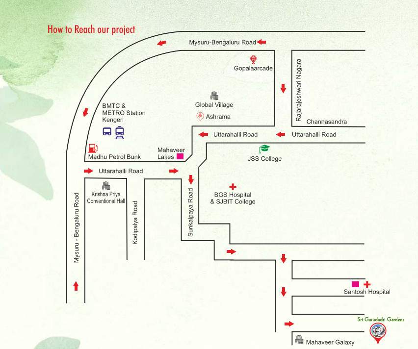  garudadri gardens Location Plan