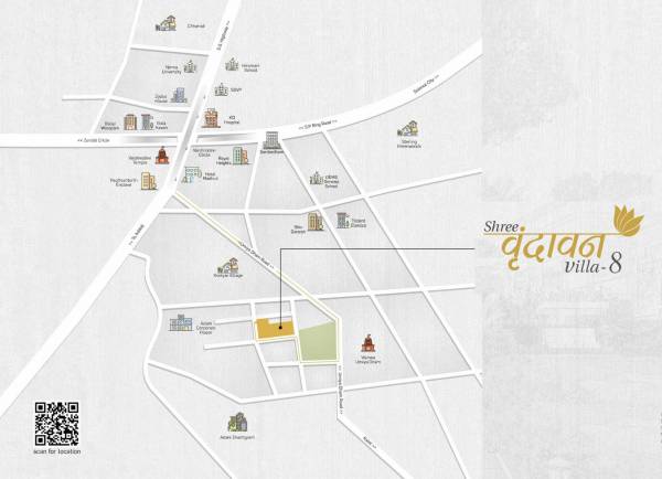  shree-vrundavan-villa-8 Location Plan