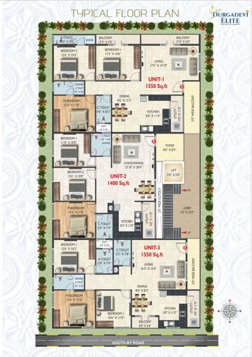  durgadevi-elite Durgadevi Elite Cluster Plan from 1st to 5th Floor