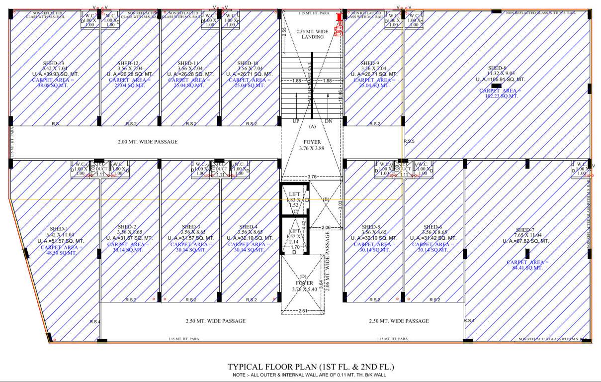  siddhivinayak industrial estate Siddhivinayak Industrial Estate Cluster Plan For 1st & 2nd Floor