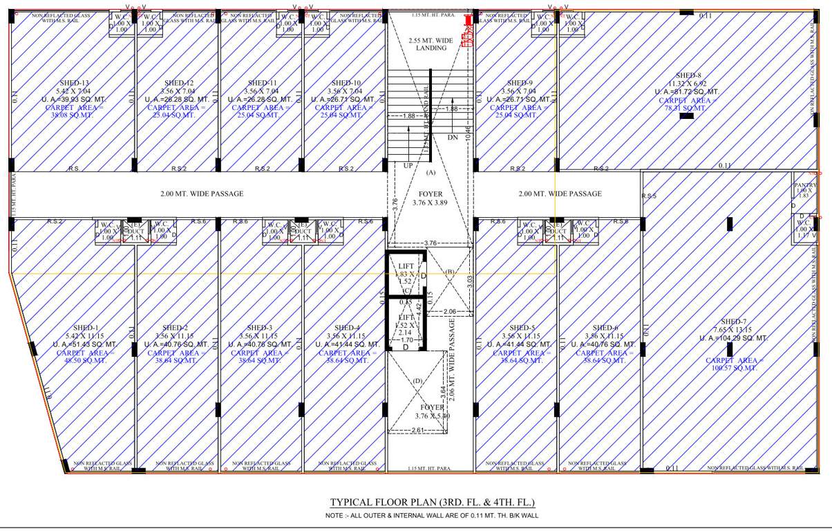  siddhivinayak industrial estate Siddhivinayak Industrial Estate Cluster Plan For 3rd & 4th Floor